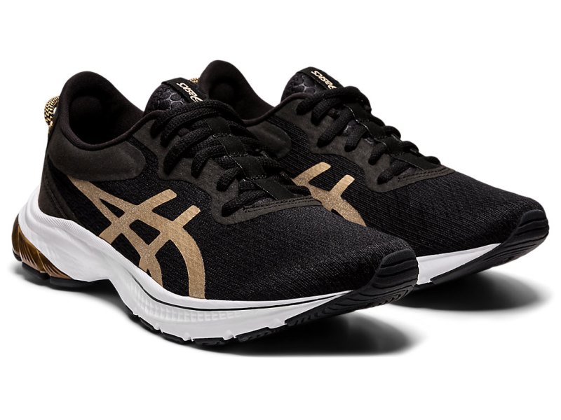 Women's Asics Gel-kumo Lyte 2 Running Shoes Black/Champagne Canada | CA4308-450