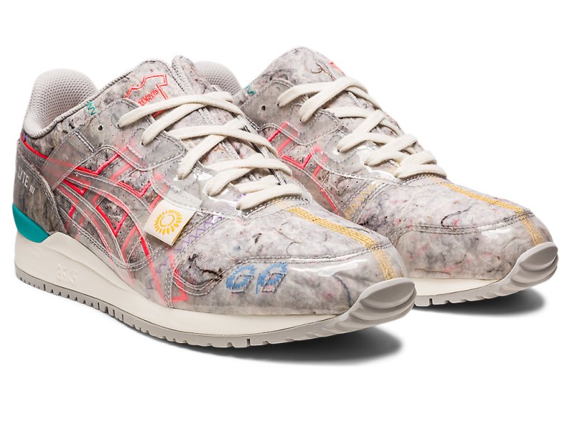 Women's Asics Gel-lyte III OG Recycled Felt Sneakers Oyster Grey/Diva Pink Canada | CA6014-373