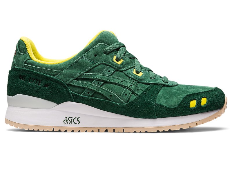 Women\'s Asics Gel-lyte III OG Shamrock Sneakers Shamrock Green/Shamrock Green Canada | CA1746-939