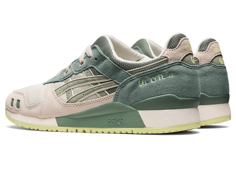 Women's Asics Gel-lyte III OG Sneakers Cream/Olive Grey Canada | CA5935-856