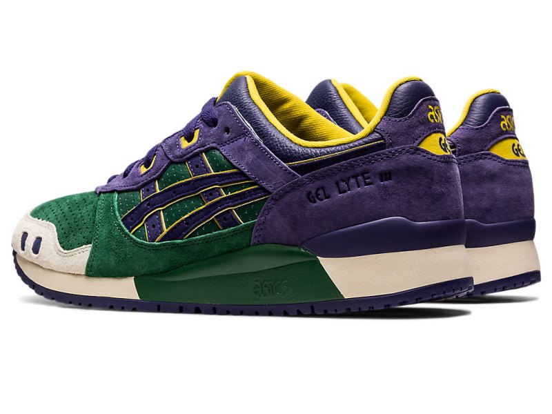 Women's Asics Gel-lyte III OG Sneakers Hunter Green/Purple Matte Canada | CA6173-606