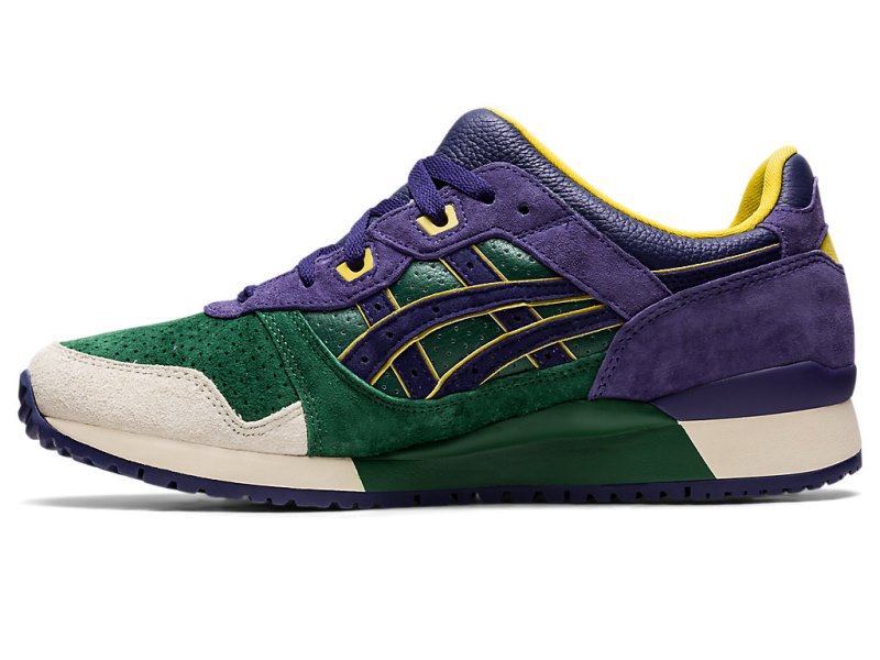 Women's Asics Gel-lyte III OG Sneakers Hunter Green/Purple Matte Canada | CA6173-606