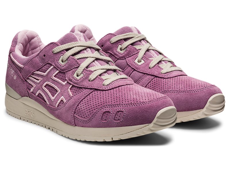 Women's Asics Gel-lyte III OG Sneakers Rosequartz/Smoke Grey Canada | CA9228-633