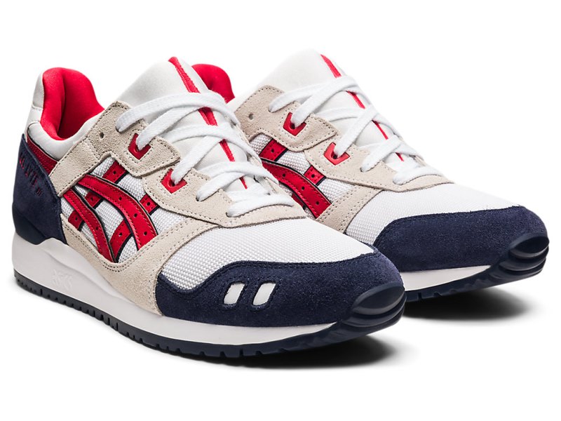 Women's Asics Gel-lyte III OG Sneakers White/Classic Red Canada | CA4161-526