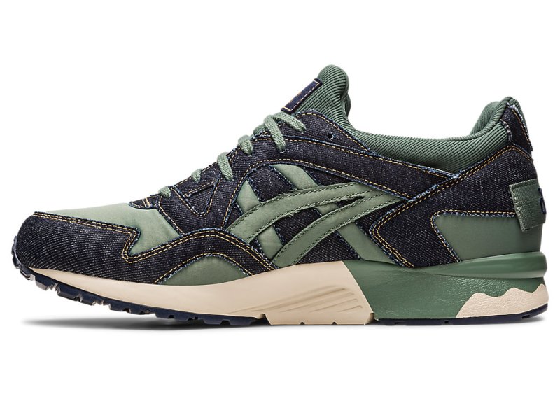 Women's Asics Gel-lyte V Modern Patchwork Sneakers Midnight/Ivy Canada | CA0359-052