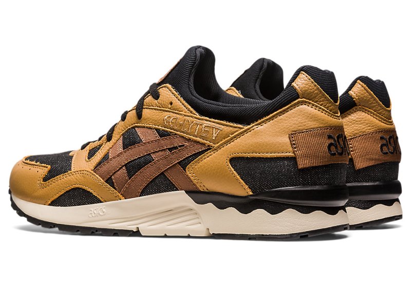 Women's Asics Gel-lyte V Modern Patchwork Sneakers Caravan/Black Canada | CA1946-699