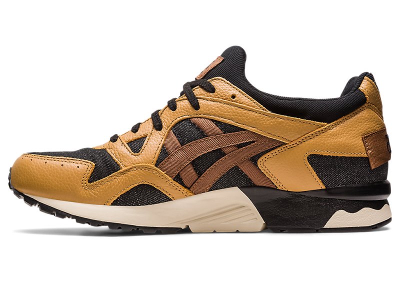 Women's Asics Gel-lyte V Modern Patchwork Sneakers Caravan/Black Canada | CA1946-699