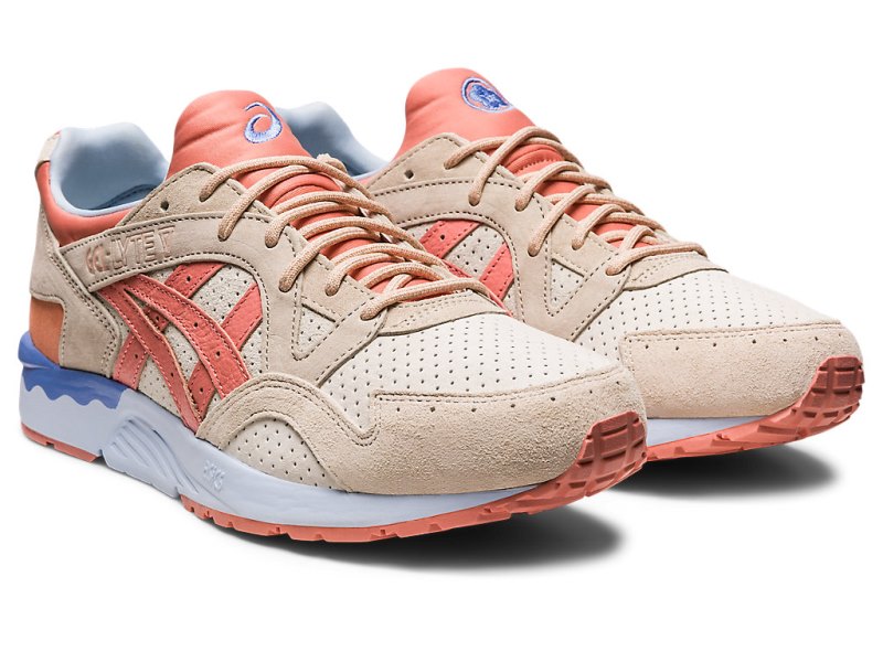 Women's Asics Gel-lyte V Spring In Japan Sneakers Cream/Salmon Canada | CA6816-177