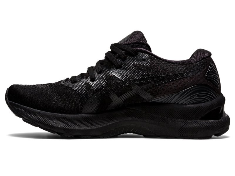 Women's Asics Gel-nimbus 23 (D) Running Shoes Black/Black Canada | CA0344-560