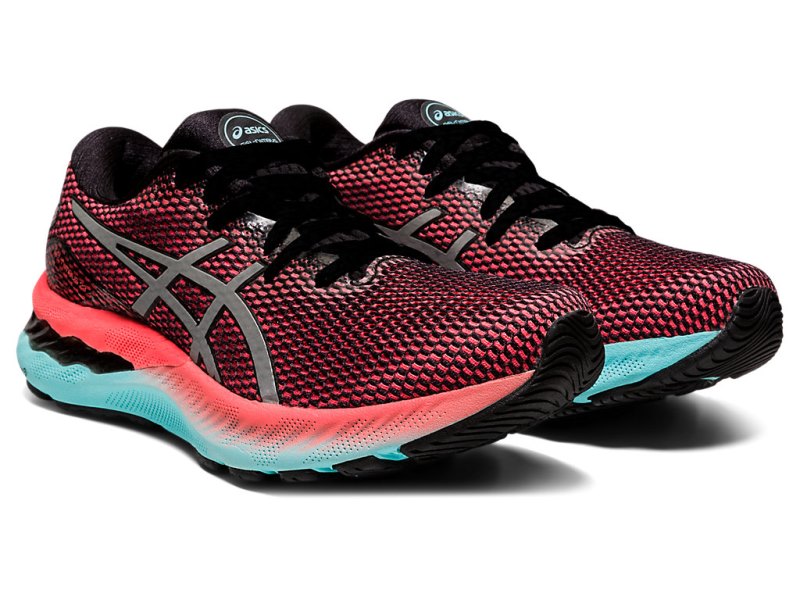 Women's Asics Gel-nimbus 23 Lite-show Running Shoes Black/Pure Silver Canada | CA8060-022