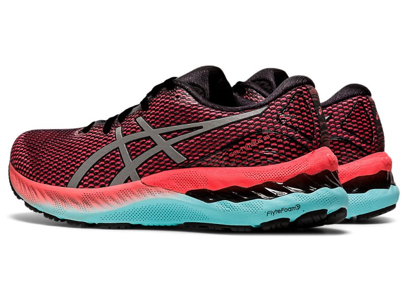 Women's Asics Gel-nimbus 23 Lite-show Running Shoes Black/Pure Silver Canada | CA8060-022