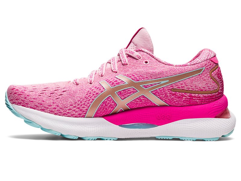 Women's Asics Gel-nimbus 24 Limited Edition Running Shoes Cotton Candy/Rose Gold Canada | CA7106-340