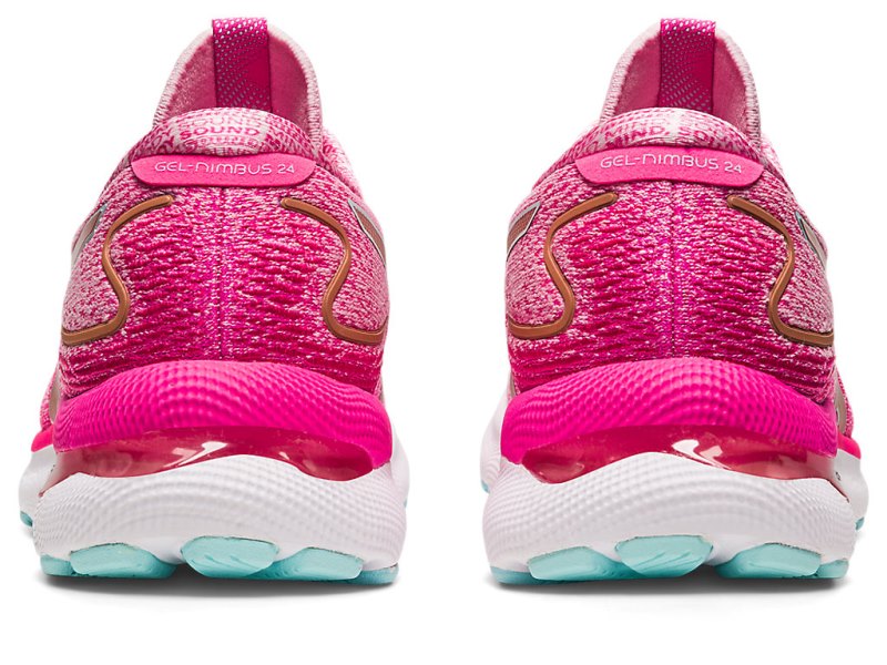 Women's Asics Gel-nimbus 24 Limited Edition Running Shoes Cotton Candy/Rose Gold Canada | CA7106-340