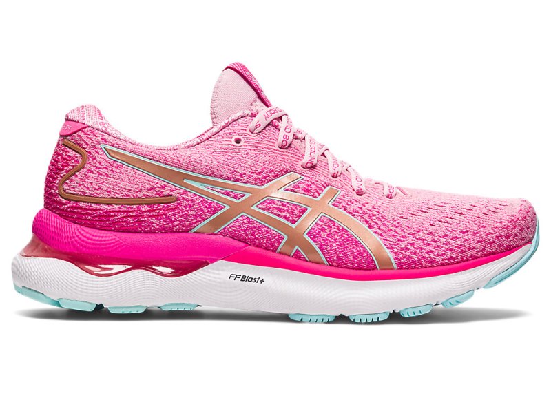 Women\'s Asics Gel-nimbus 24 Limited Edition Running Shoes Cotton Candy/Rose Gold Canada | CA7106-340