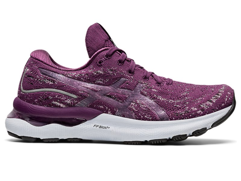 Women\'s Asics Gel-nimbus 24 Mk Running Shoes Deep Plum/Rosequartz Canada | CA5222-713