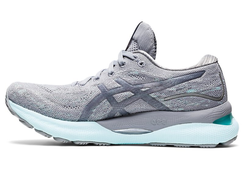 Women's Asics Gel-nimbus 24 Mk Running Shoes Sheet Rock/Piedmont Grey Canada | CA5922-307