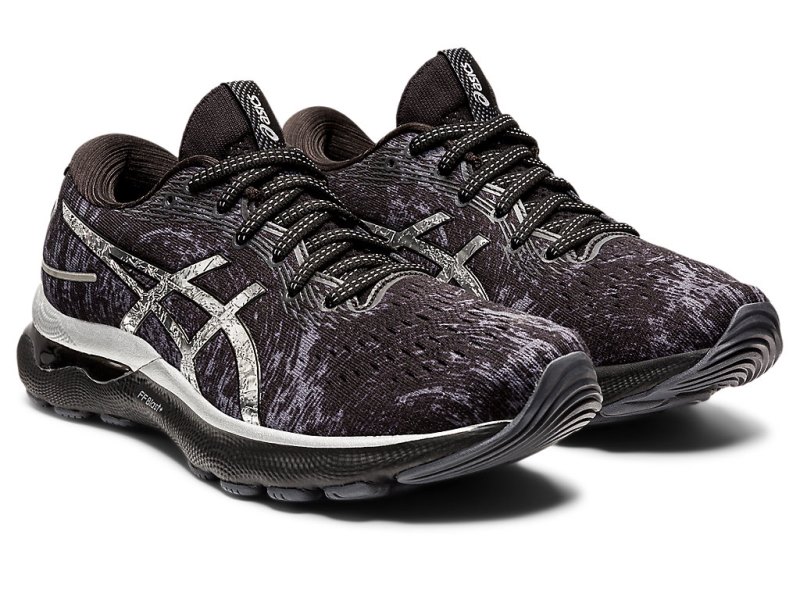 Women's Asics Gel-nimbus 24 Platinum Running Shoes Carrier Grey/Pure Silver Canada | CA8452-970