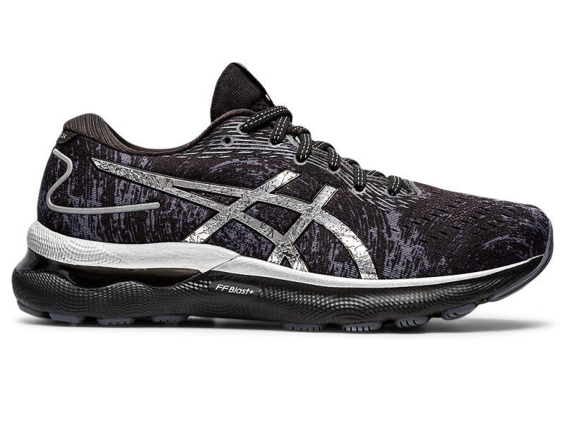 Women\'s Asics Gel-nimbus 24 Platinum Running Shoes Carrier Grey/Pure Silver Canada | CA8452-970