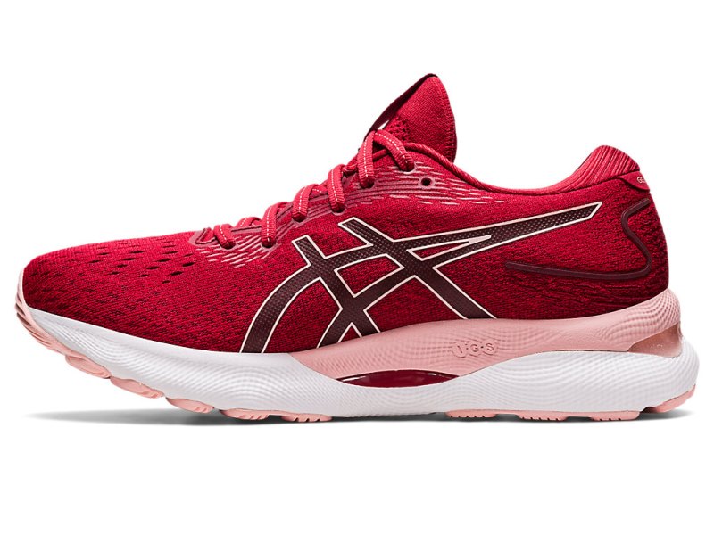 Women's Asics Gel-nimbus 24 Running Shoes Cranberry/Frosted Rose Canada | CA0954-262