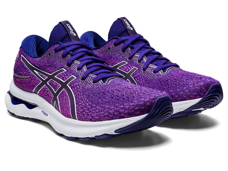 Women's Asics Gel-nimbus 24 Running Shoes Orchid/Soft Sky Canada | CA1595-715