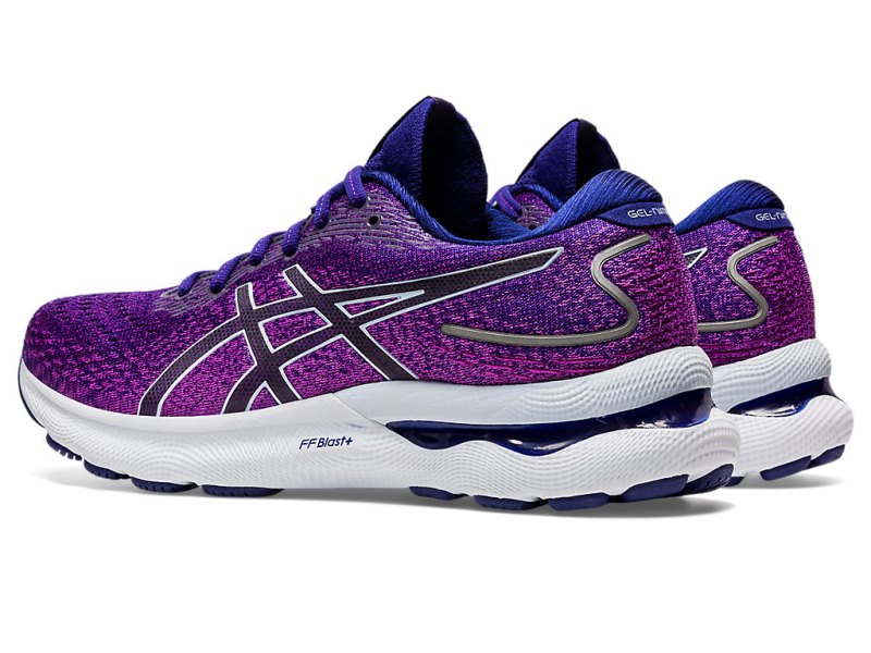 Women's Asics Gel-nimbus 24 Running Shoes Orchid/Soft Sky Canada | CA1595-715