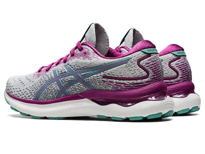 Women's Asics Gel-nimbus 24 Running Shoes Polar Shade/Sage Canada | CA3205-828