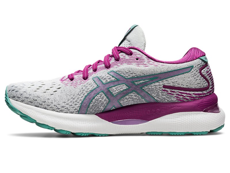 Women's Asics Gel-nimbus 24 Running Shoes Polar Shade/Sage Canada | CA3205-828