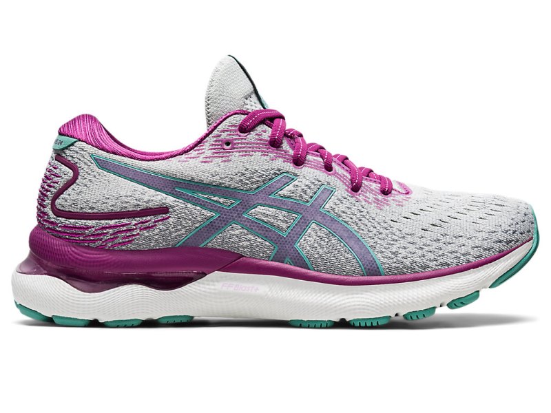 Women\'s Asics Gel-nimbus 24 Running Shoes Polar Shade/Sage Canada | CA3205-828