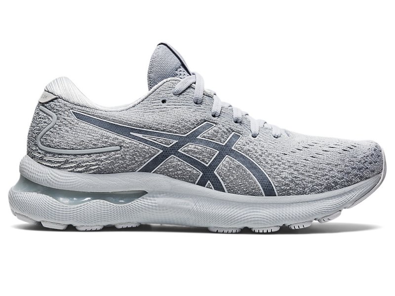 Women\'s Asics Gel-nimbus 24 Running Shoes Piedmont Grey/Piedmont Grey Canada | CA6125-301