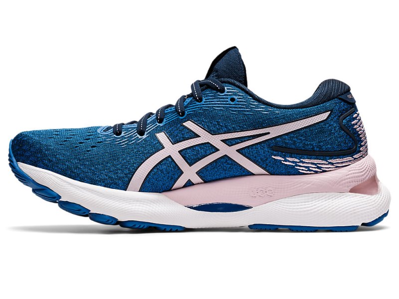 Women's Asics Gel-nimbus 24 Running Shoes French Blue/Barely Rose Canada | CA7097-167