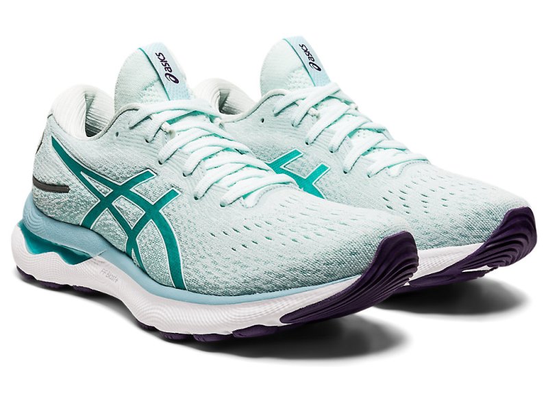 Women's Asics Gel-nimbus 24 Running Shoes Soothing Sea/Sea Glass Canada | CA7622-483