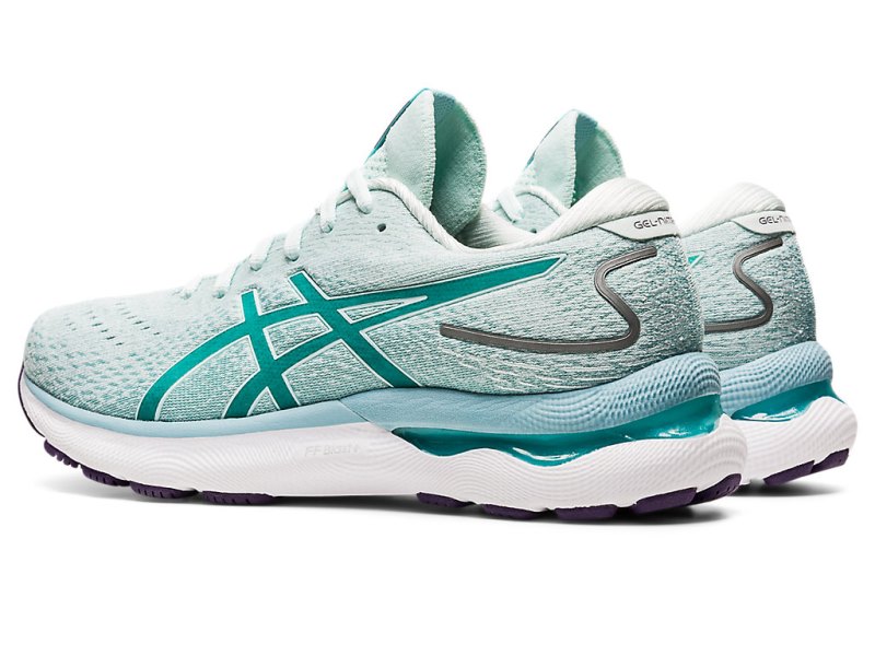 Women's Asics Gel-nimbus 24 Running Shoes Soothing Sea/Sea Glass Canada | CA7622-483