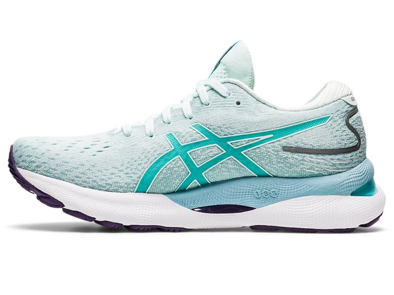 Women's Asics Gel-nimbus 24 Running Shoes Soothing Sea/Sea Glass Canada | CA7622-483