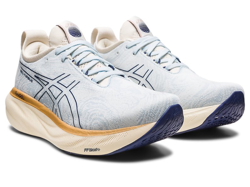 Women's Asics Gel-nimbus 25 Nagino Running Shoes Sky/Cream Canada | CA1498-239