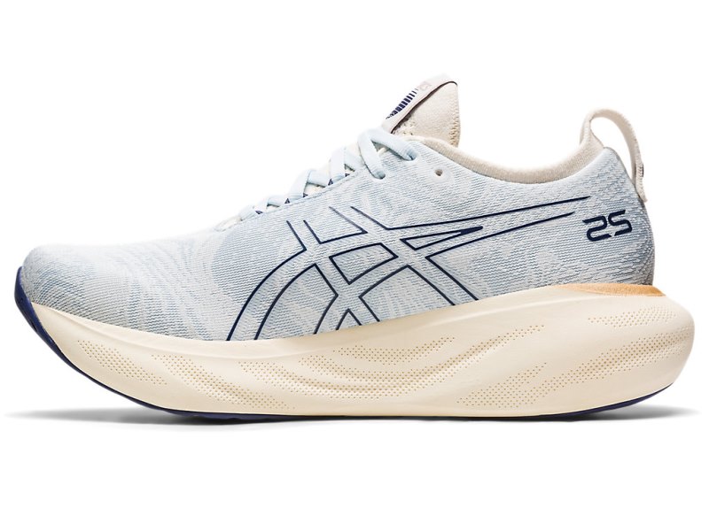 Women's Asics Gel-nimbus 25 Nagino Running Shoes Sky/Cream Canada | CA1498-239