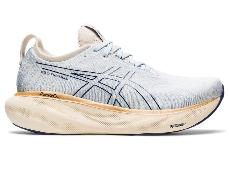 Women\'s Asics Gel-nimbus 25 Nagino Running Shoes Sky/Cream Canada | CA1498-239