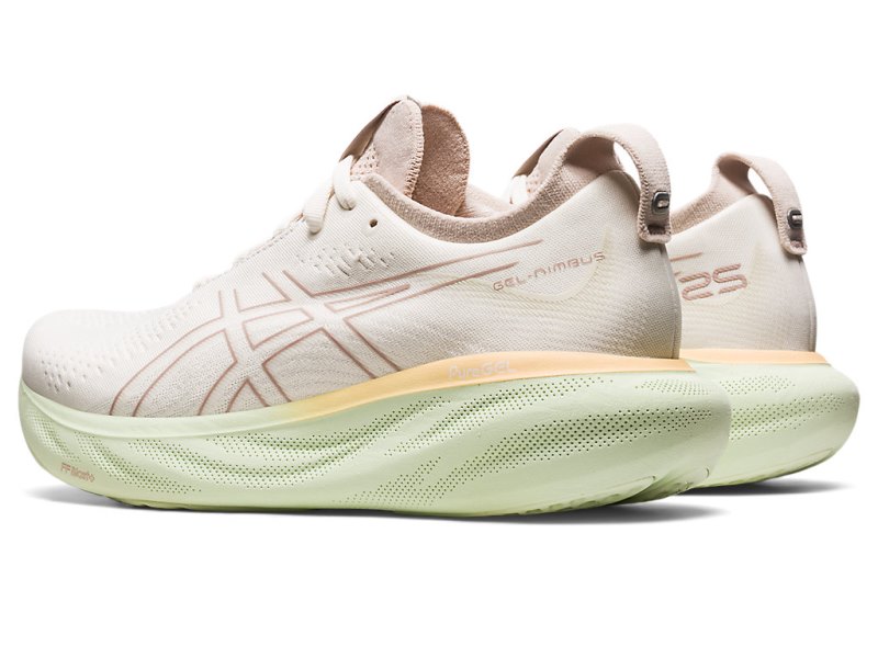 Women's Asics Gel-nimbus 25 Running Shoes Cream/Fawn Canada | CA3970-882