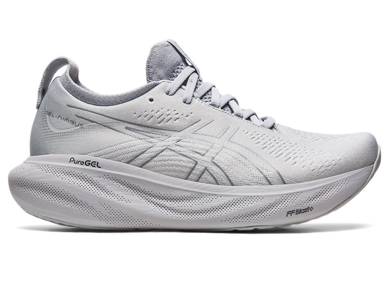 Women\'s Asics Gel-nimbus 25 Running Shoes Piedmont Grey/Sheet Rock Canada | CA4755-018