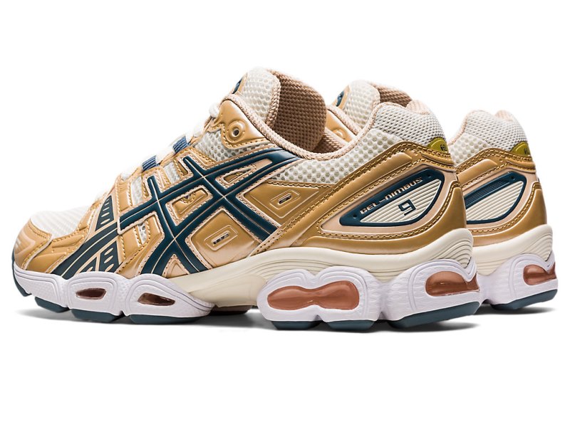 Women's Asics Gel-nimbus 9 Sneakers Cream/Ironclad Canada | CA4956-891