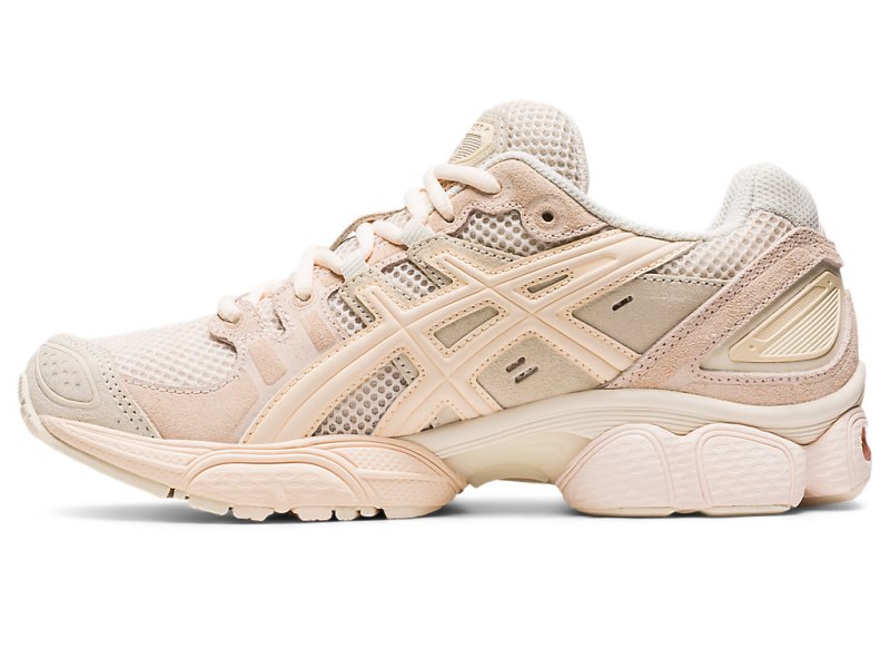 Women's Asics Gel-nimbus 9 Sneakers Oatmeal/White Peach Canada | CA0635-284