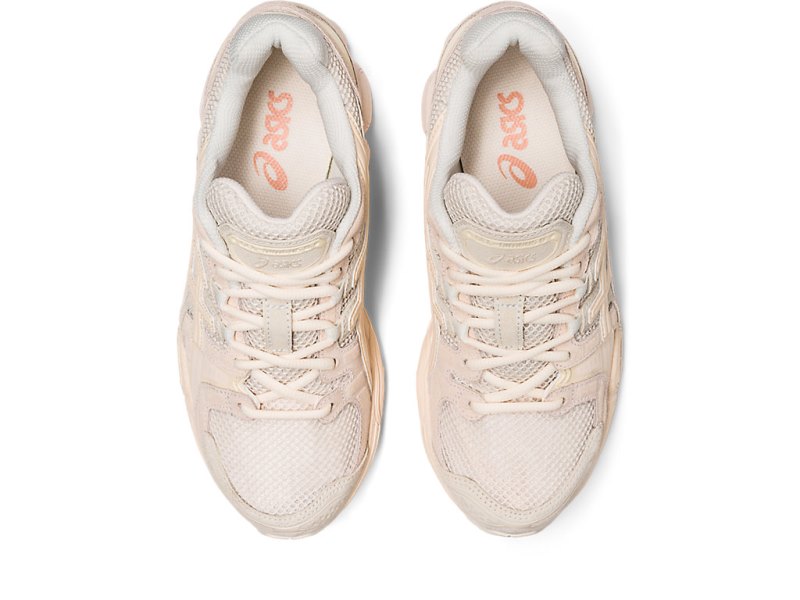 Women's Asics Gel-nimbus 9 Sneakers Oatmeal/White Peach Canada | CA0635-284