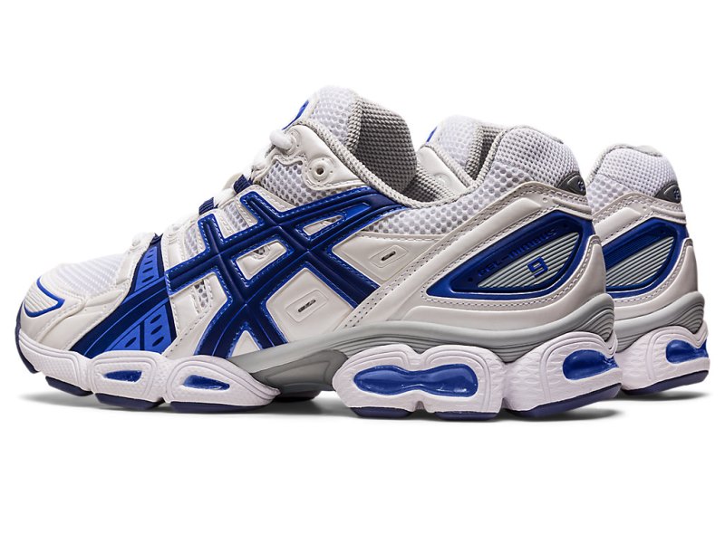 Women's Asics Gel-nimbus 9 Sneakers White/Indigo Blue Canada | CA2198-379