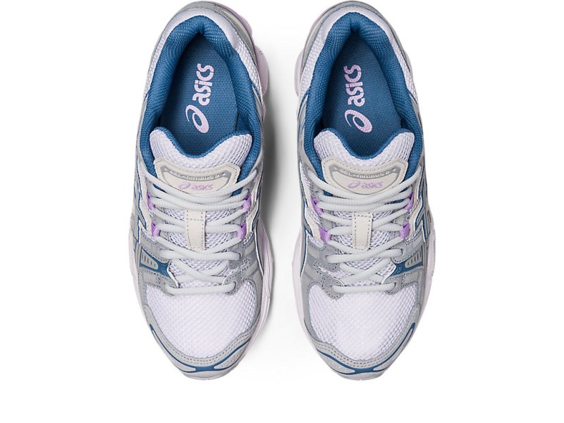 Women's Asics Gel-nimbus 9 Sneakers White/Mid Grey Canada | CA8224-973