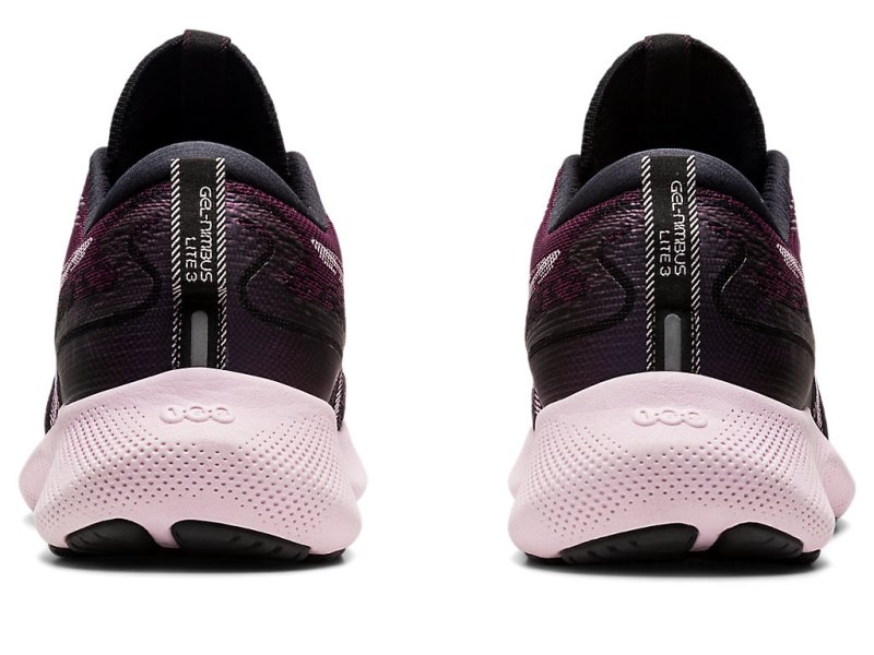 Women's Asics Gel-nimbus Lite 3 Running Shoes Deep Plum/Barely Rose Canada | CA2333-003