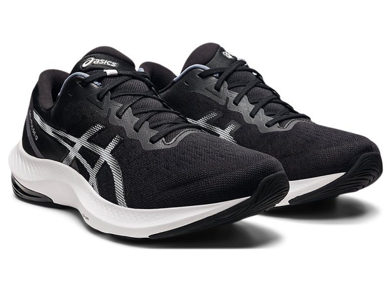 Women's Asics Gel-pulse 13 (D) Running Shoes Black/White Canada | CA5816-440