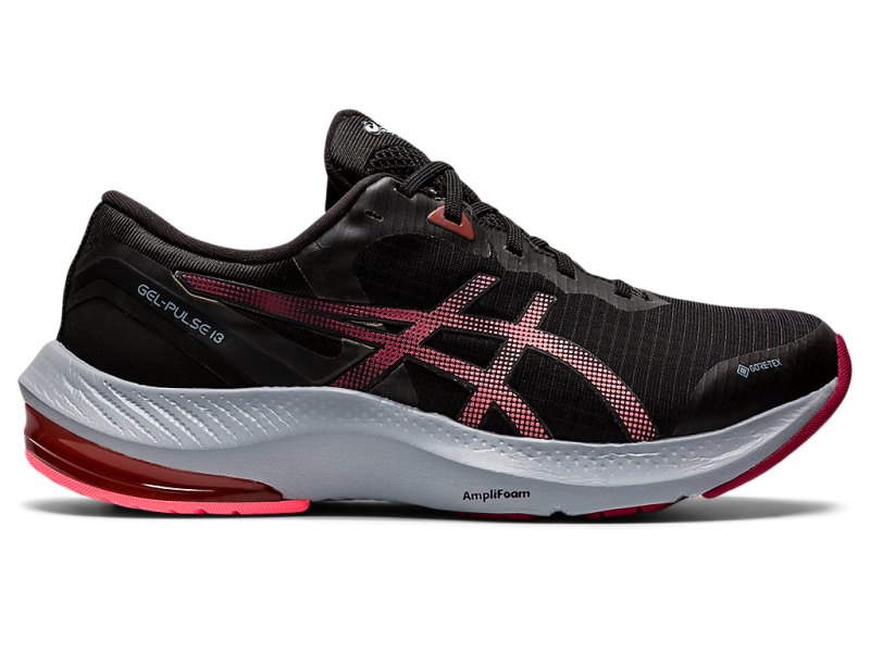 Women\'s Asics Gel-pulse 13 G-TX Running Shoes Black/Blazing Coral Canada | CA4339-293