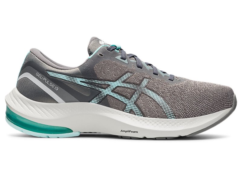 Women\'s Asics Gel-pulse 13 Running Shoes Clay Grey/Clear Blue Canada | CA4285-039