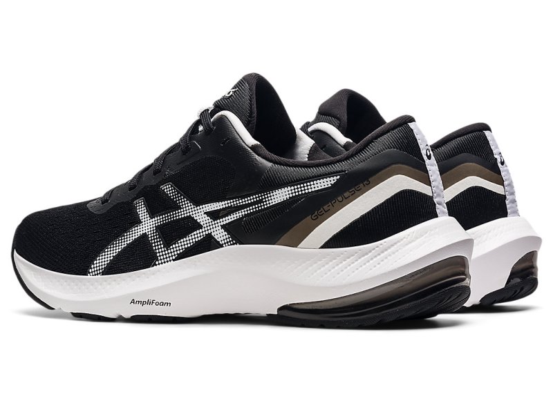 Women's Asics Gel-pulse 13 Running Shoes Black/White Canada | CA6295-453