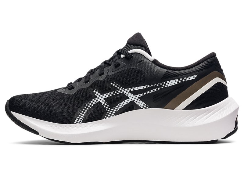 Women's Asics Gel-pulse 13 Running Shoes Black/White Canada | CA6295-453