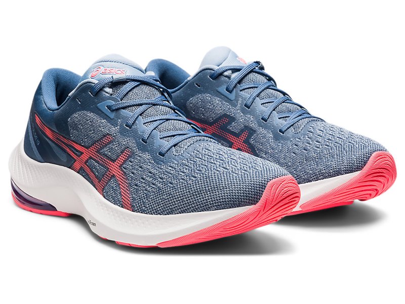 Women's Asics Gel-pulse 13 Running Shoes Storm Blue/Blazing Coral Canada | CA7006-627